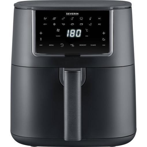Severin FR 2462 horkovzdušná fritéza, 7 l, 1700 W, s displejem, nepřilnavý povlak, černá