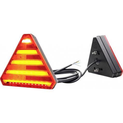WAS zadní světla přívěsu otevřené konce blinkr, brzdové světlo, zadní světla, couvací světlo, reflektor vpravo 12 V/DC, 24 V/DC