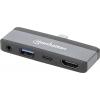 Manhattan USB-C® dokovací stanice USB-C 4-in-1 Dockingstation USB C-Stecker auf HDMI USB-A USB-C PD 3,5 mm Klinke napájení USB-C®