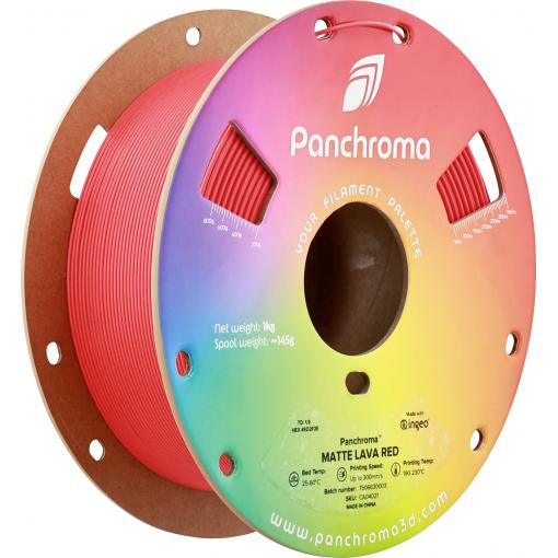 Polymaker CA04021 Panchroma™ Matte vlákno pro 3D tiskárny PLA plast Matná, Nižší obsah plastů 1.75 mm 1000 g Lávová červená, červená 1 ks