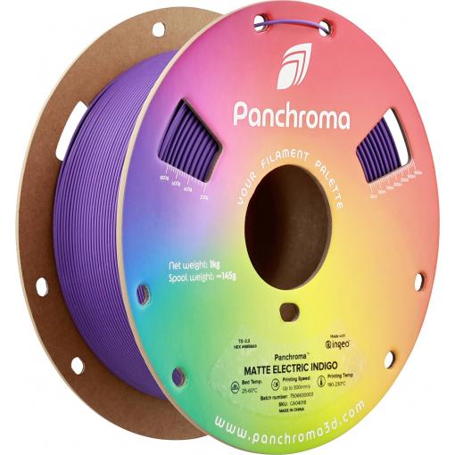 Polymaker CA04018 Panchroma™ Matte vlákno pro 3D tiskárny PLA plast Matná, Nižší obsah plastů 1.75 mm 1000 g Elektrizující Indigová 1 ks