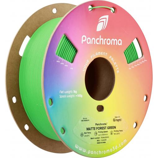 Polymaker CA04019 Panchroma™ Matte vlákno pro 3D tiskárny PLA plast Matná, Nižší obsah plastů 1.75 mm 1000 g Lesní zelená, zelená 1 ks