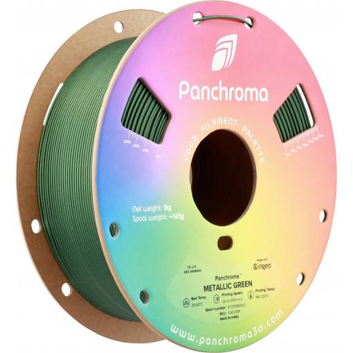 Polymaker CA02041 Panchroma™ Metallic vlákno pro 3D tiskárny PLA plast Vícebarevné 1.75 mm 1000 g zelená, metalická 1 ks