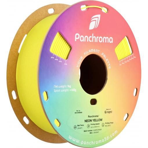 Polymaker CA02007 Panchroma™ Neon vlákno pro 3D tiskárny PLA plast fluorescenční, Střídání barev 1.75 mm 1000 g neonově žlutá (fluorescenční) 1 ks
