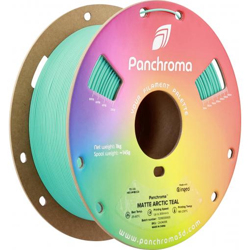 Polymaker CA04006 Panchroma™ Matte vlákno pro 3D tiskárny PLA plast Matná, Nižší obsah plastů 1.75 mm 1000 g Arktická modrozelená, modrozelená 1 ks