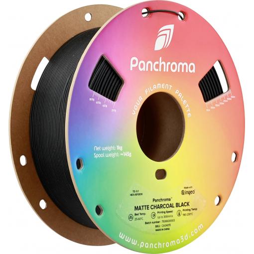 Polymaker CA04015 Panchroma™ Matte vlákno pro 3D tiskárny PLA plast Matná, Nižší obsah plastů 1.75 mm 1000 g Uhlově černá, černá 1 ks