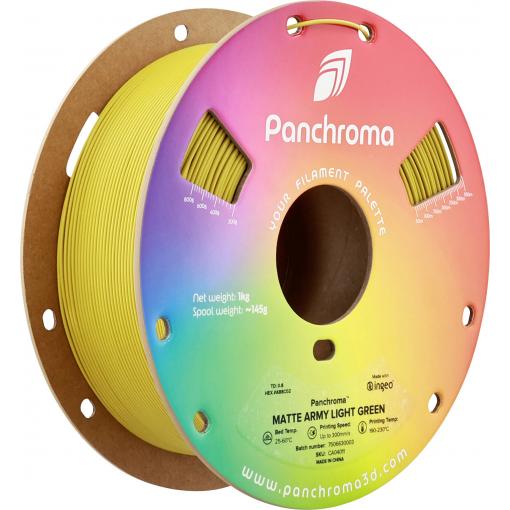 Polymaker CA04011 Panchroma™ Matte vlákno pro 3D tiskárny PLA plast Matná, Nižší obsah plastů 1.75 mm 1000 g Armádní světle zelená, zelená 1 ks