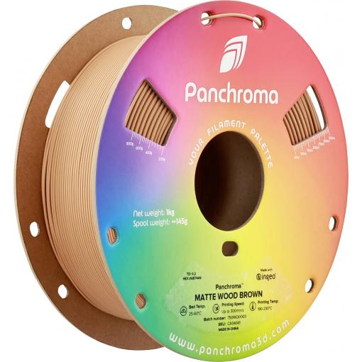Polymaker CA04041 Panchroma™ Matte vlákno pro 3D tiskárny PLA plast Matná, Nižší obsah plastů 1.75 mm 1000 g Wood Brown, hnědá 1 ks