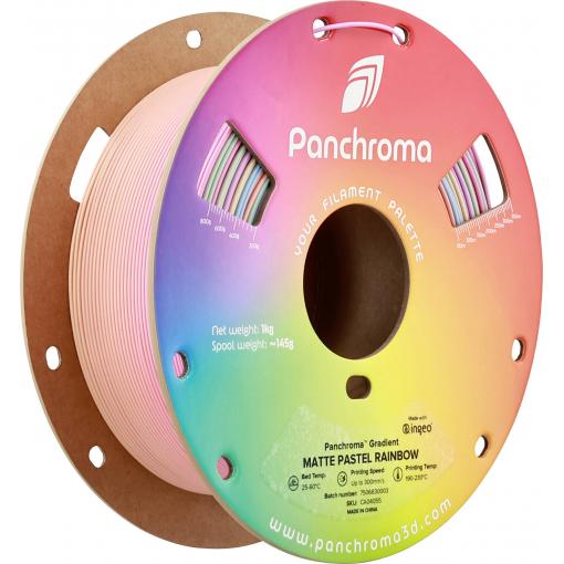 Polymaker CA04055 Panchroma™ Gradient Matte vlákno pro 3D tiskárny PLA plast Vícebarevné 1.75 mm 1000 g Pastelová duhová, Duhová 1 ks