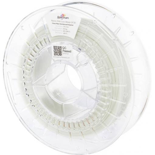 Spectrum Filaments 80721 PA6 Low Warp GF30 vlákno pro 3D tiskárny PA6-GF Zesílena skelnými vlákny, Žáruvzdorné, chemicky odolné, Matná 1.75 mm 500 g přírodní 1