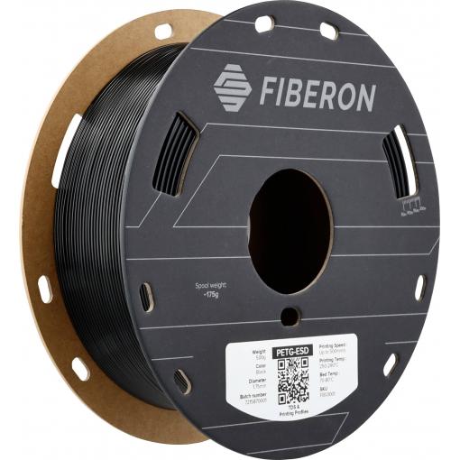 Polymaker FB03001 Fiberon™ PETG-ESD vlákno pro 3D tiskárny PETG ESD Antistaticky (ESD) zabepečené 1.75 mm 500 g černá 1 ks