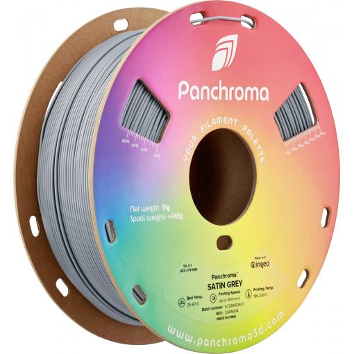 Polymaker CA05004 Panchroma™ Satin vlákno pro 3D tiskárny PLA plast Hlazený, Vysoká tuhost 1.75 mm 1000 g šedá 1 ks
