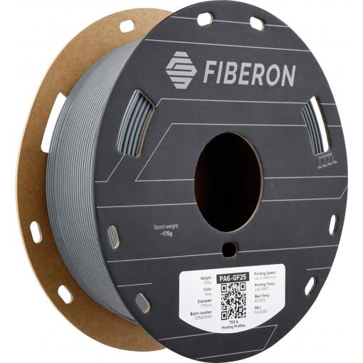 Polymaker FG02001 Fiberon™ PA6-GF25 vlákno pro 3D tiskárny PA6-GF Zesílena skelnými vlákny, Žáruvzdorné, Bez prodlevy 1.75 mm 500 g šedá 1 ks