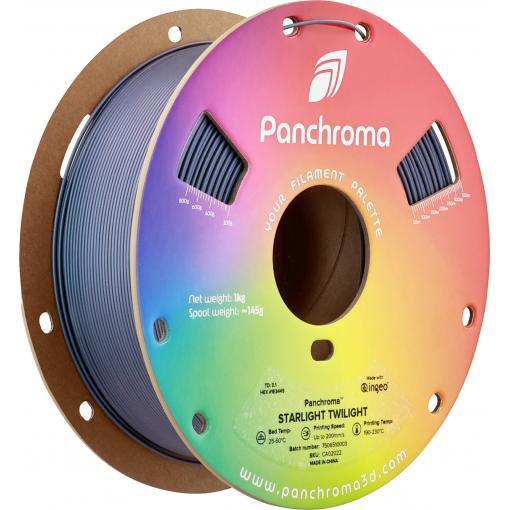 Polymaker CA02022 Panchroma™ Starlight vlákno pro 3D tiskárny PLA plast Vícebarevné, Střídání barev 1.75 mm 1000 g Starlight Twillight, modrá 1 ks