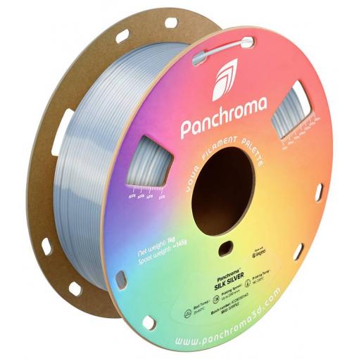 Polymaker CA03018 Panchroma™ Silk vlákno pro 3D tiskárny PLA plast Hedvábně lesklé 1.75 mm 1000 g Silver, stříbrná (lesklá) 1 ks