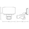 Steinel LED STRAHLER XLED PROTECT S ANT 090012 venkovní LED reflektor s PIR detektorem Energetická třída (EEK2021): E (A - G) 14.3 W Barvy světla (LED