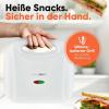 Clatronic ST 3813 sendvičovač automatické přizpůsobení teploty, nepřilnavý povlak bílá