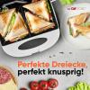 Clatronic ST 3813 sendvičovač automatické přizpůsobení teploty, nepřilnavý povlak bílá