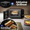 Profi Cook PC-MWG 1278 mikrovlnná trouba černá 700 W funkce časovače, funkce grilování
