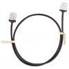 LogiLink CQ3033U RJ45 síťové kabely, propojovací kabely CAT 6A U/UTP 1.00 m černá extrémně tenký , flexibilní provedení, samozhášecí, bez halogenů 1 ks