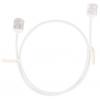 LogiLink CQ3091U RJ45 síťové kabely, propojovací kabely CAT 6A U/UTP 10.00 m bílá extrémně tenký , flexibilní provedení, samozhášecí, bez halogenů 1 ks