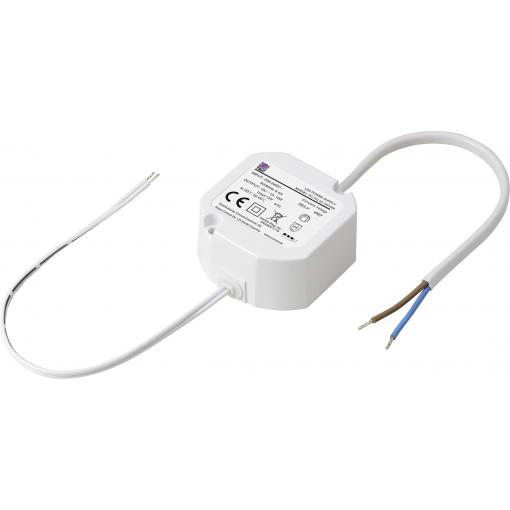 TRU COMPONENTS TC-YCL12-1201000（Round shape) napájecí zdroj pro LED konstantní napětí 12 W 1.0 A 12 V/DC bez možnosti stmívání, montáž na nehořlavém povrchu 1