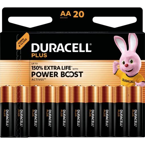 Duracell Plus Power Boost tužková baterie AA 1.5 V, 20 ks