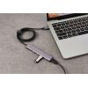 Renkforce RF-6700798 USB Hub 4 porty USB-A USB 3.2 Gen2 10 GBit/s s konektorem USB C, s hliníkovým krytem, Nabíjecí přípojka USB-C® PD vesmírná šedá