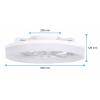 Westinghouse stropní ventilátor 20 W (Ø x v) 500 mm x 165 mm bílá s časovačem, s dálkovým ovládáním, s osvětlením, vyměnitelné lopatky, s volitelným ambientním