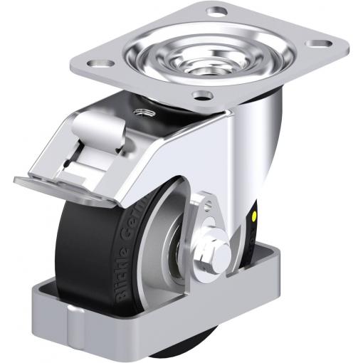 Blickle 938499 L-ALEV 100K-FI-EL-FS Otočné pojezdové kolečko z ocelového plechu Ø kola: 100 mm nosnost (max.): 200 kg 1 ks