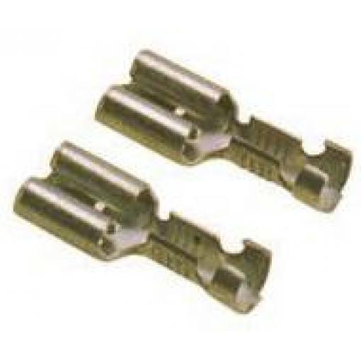 LAPP 63501010 faston zásuvka s aretací Šířka zástrčky: 6.3 mm Tloušťka konektoru: 0.8 mm 180 ° bez izolace 100 ks