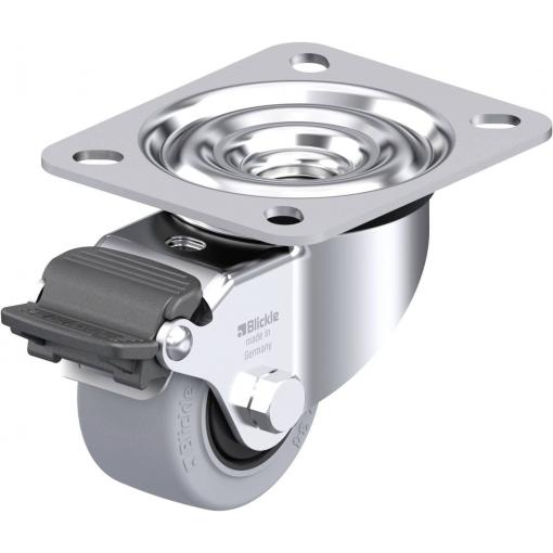 Blickle 945691 LE-POEV 60KF-RA-SG Otočné pojezdové kolečko z ocelového plechu Ø kola: 60 mm nosnost (max.): 120 kg 1 ks