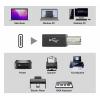 Renkforce USB 2.0 konektor [1x Zásuvka USB 2.0 C - 1x USB 2.0 zástrčka B] USB-C® Female to USB B Male converter connector, Black