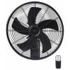 Sygonix SY-6661434 nástěnný ventilátor 50 W (Ø x v) 45 cm x 45.5 cm černá s dálkovým ovládáním, otočný, s časovačem, natáčecí