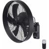 Sygonix SY-6661434 nástěnný ventilátor 50 W (Ø x v) 45 cm x 45.5 cm černá s dálkovým ovládáním, otočný, s časovačem, natáčecí