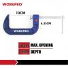WorkPro WP232023 rychloupínač Rozpětí (max.):100 mm Délka vyložení:100 mm