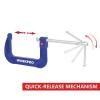 WorkPro WP232024 rychloupínač Rozpětí (max.):150 mm Délka vyložení:150 mm