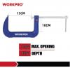 WorkPro WP232024 rychloupínač Rozpětí (max.):150 mm Délka vyložení:150 mm