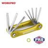 WorkPro TX sada klíčů T 8, T 10, T 15, T 20, T 25, T 27, T 30, T 40