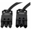 Sygonix SY-6676358 prodlužovací kabel černá 1.5 m