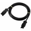 Sygonix SY-6676360 prodlužovací kabel černá 2 m