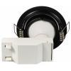 Sygonix SY-6417590 LED vestavné svítidlo, LED, GU10, 3 W, černá, sada 3 ks