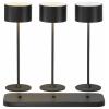 Sygonix 3er Set SY-6627262 LED stolní lampa LED 5.5 W černá