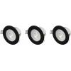 Sygonix SY-6418012 LED vestavné svítidlo, LED, LED, 5.5 W, černá, sada 3 ks
