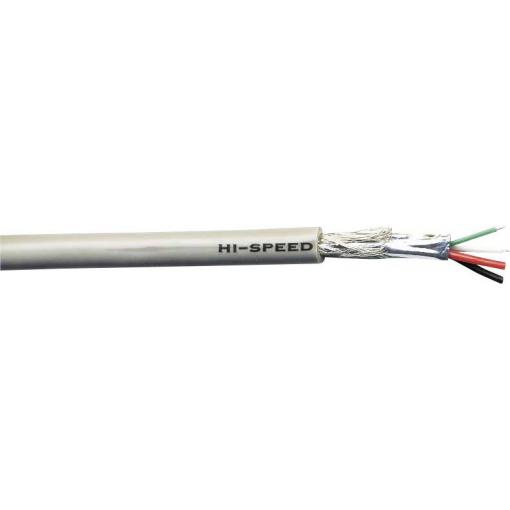 U2Z100 kabel USB 4 x 0.08 mm² šedá metrové zboží