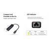 Renkforce USB-C®, RJ45 adaptér [1x USB-C® USB 3.2 (Gen 1) - 1x RJ45 zásuvka] RF-USBCA-200 15 cm PVC plášť