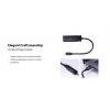 Renkforce USB-C®, RJ45 adaptér [1x USB-C® USB 3.2 (Gen 1) - 1x RJ45 zásuvka] RF-USBCA-200 15 cm PVC plášť