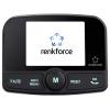 Renkforce RF-CRDAB-100 DAB+ rádio adaptér do auta uchycení přísavkami, streamování hudby přes Bluetooth