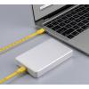 Renkforce USB kabel USB 2.0 USB-C ® zástrčka, USB-C ® zástrčka 1.00 m žlutá Rozměr potisku (metrický) RF-6721074
