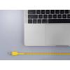 Renkforce USB kabel USB 2.0 USB-C ® zástrčka, USB-A zástrčka 1.00 m žlutá Rozměr potisku (metrický) RF-6721076